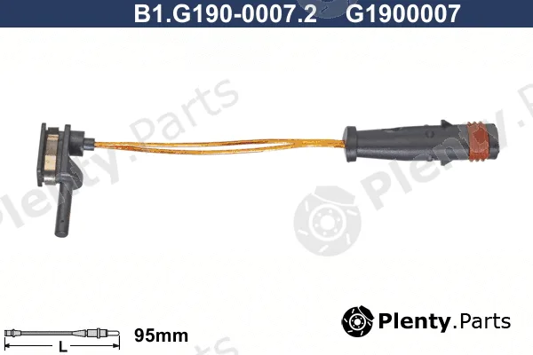 Galfer B1.G190-0007.2 — Warning Contact, brake pad wear