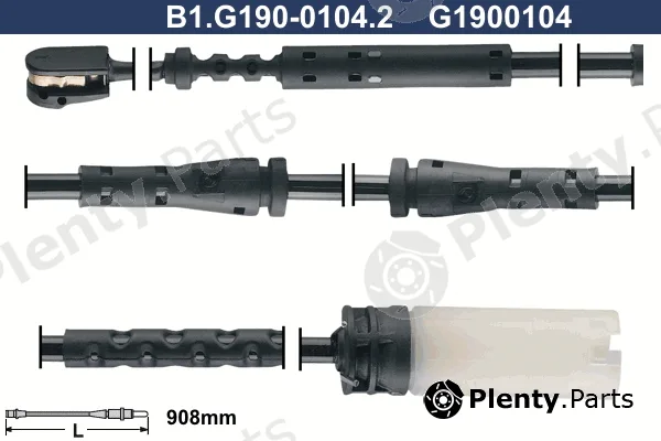 Galfer B1.G190-0104.2 — Warning Contact, brake pad wear