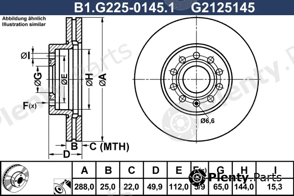 Galfer B1.G225-0145.1 — Brake Disc