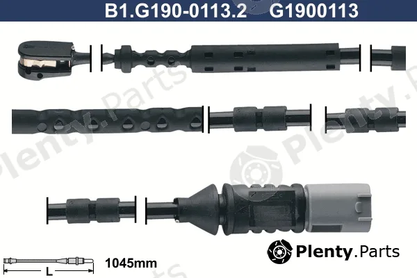 Galfer B1.G190-0113.2 — Warning Contact, brake pad wear