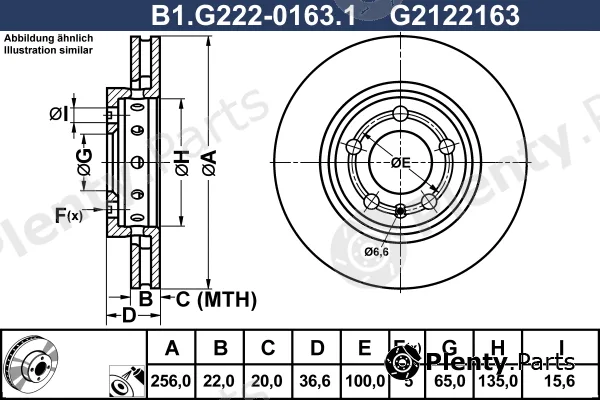 Galfer B1.G222-0163.1 — Brake Disc