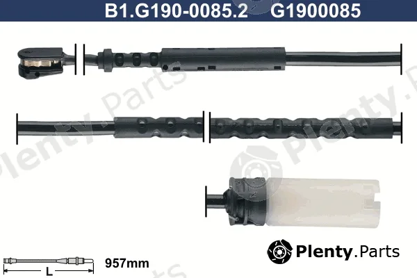 Galfer B1.G190-0085.2 — Warning Contact, brake pad wear