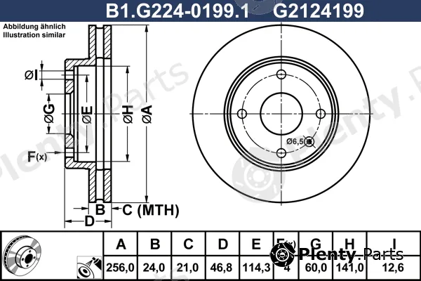 Galfer B1.G224-0199.1 — Brake Disc