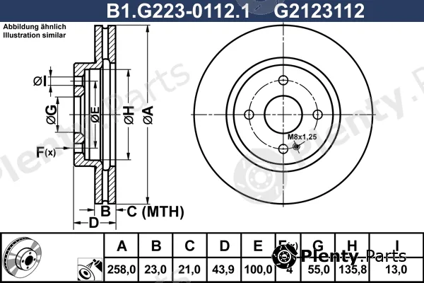 Galfer B1.G223-0112.1 — Brake Disc