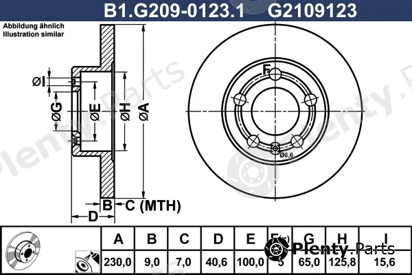 Galfer B1.G209-0123.1 — Brake Disc