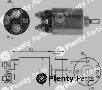 ZM ZM1-782 — Solenoid Switch, starter Solenoid Switch