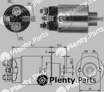 ZM ZM795 — Solenoid Switch, starter Solenoid Switch