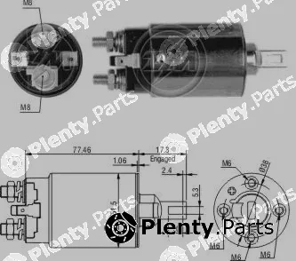 ZM ZM692 — Solenoid Switch, starter Solenoid Switch