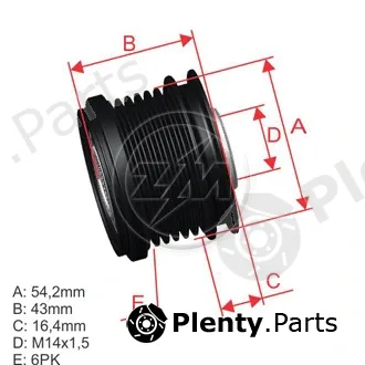 ZM ZM96.005.21 — Alternator Freewheel Clutch OAP/OWC Pulley