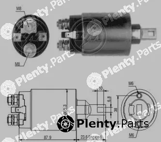 ZM ZM893 — Solenoid Switch, starter Solenoid Switch