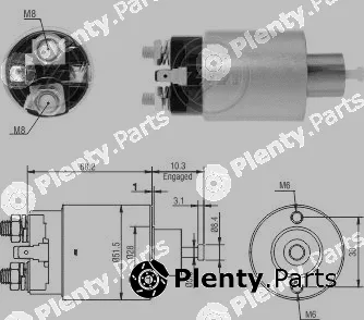 ZM ZM4-995 — Solenoid Switch, starter Solenoid Switch