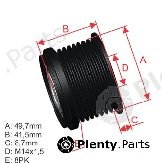 ZM ZM96.005.27 — Alternator Freewheel Clutch OAP/OWC Pulley