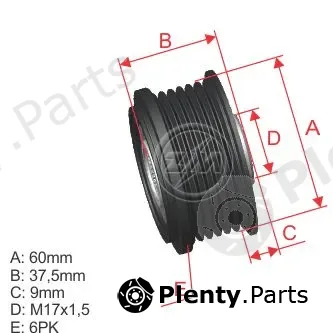 ZM ZM96.010.02 — Alternator Freewheel Clutch OAP/OWC Pulley