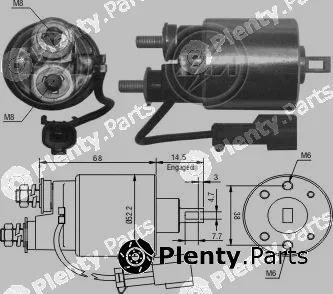 ZM ZM718 — Solenoid Switch, starter Solenoid Switch