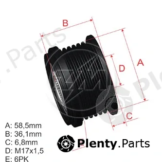 ZM ZM96.005.12 — Alternator Freewheel Clutch OAP/OWC Pulley