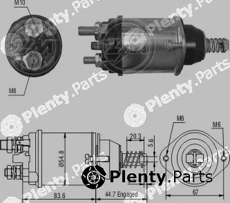ZM ZM616 — Solenoid Switch, starter Solenoid Switch