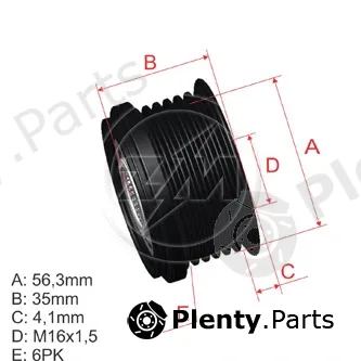 ZM ZM96.000.33 — Alternator Freewheel Clutch OAP/OWC Pulley