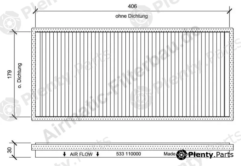 Airmatic IF0533 — Filter, cabin air