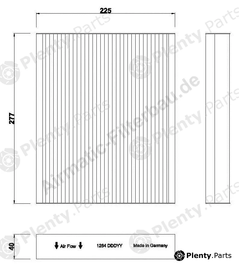 Airmatic IF1264B — Filter, cabin air Bio Functional