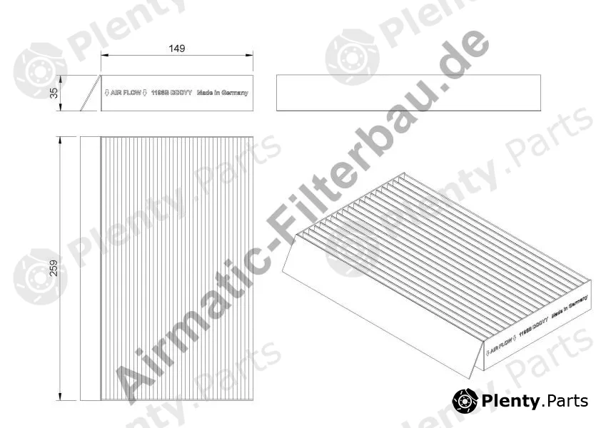 Airmatic IF1196B — Filter, cabin air Bio Functional