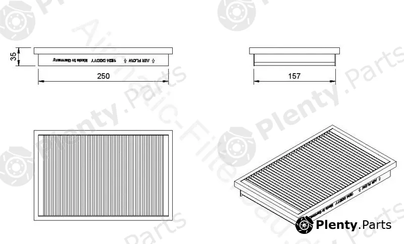 Airmatic IF1624 — Filter, cabin air