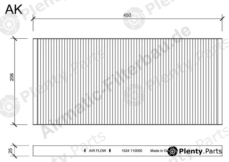 Airmatic IF1524 — Filter, cabin air