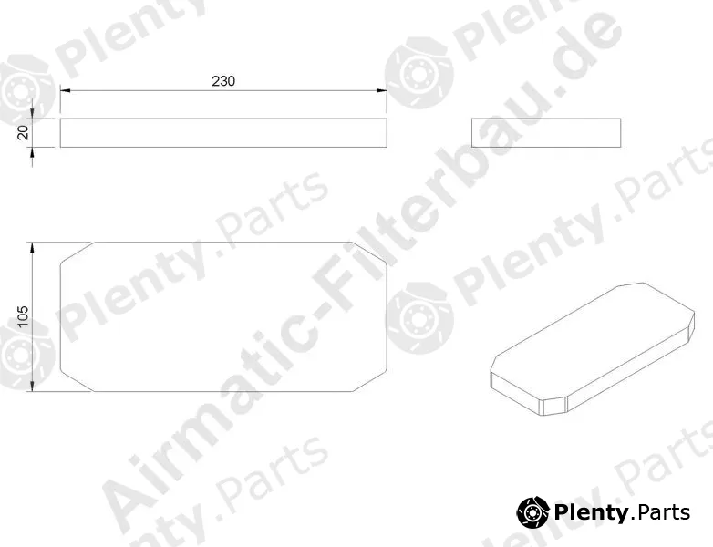 Airmatic IF0532ZM — Filter, cabin air