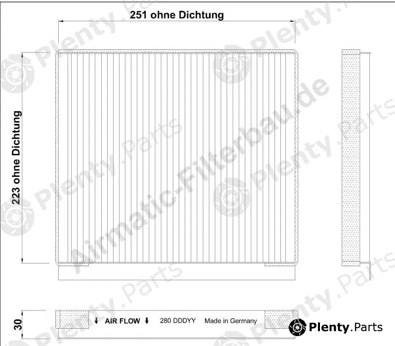 Airmatic IF0280 — Filter, cabin air