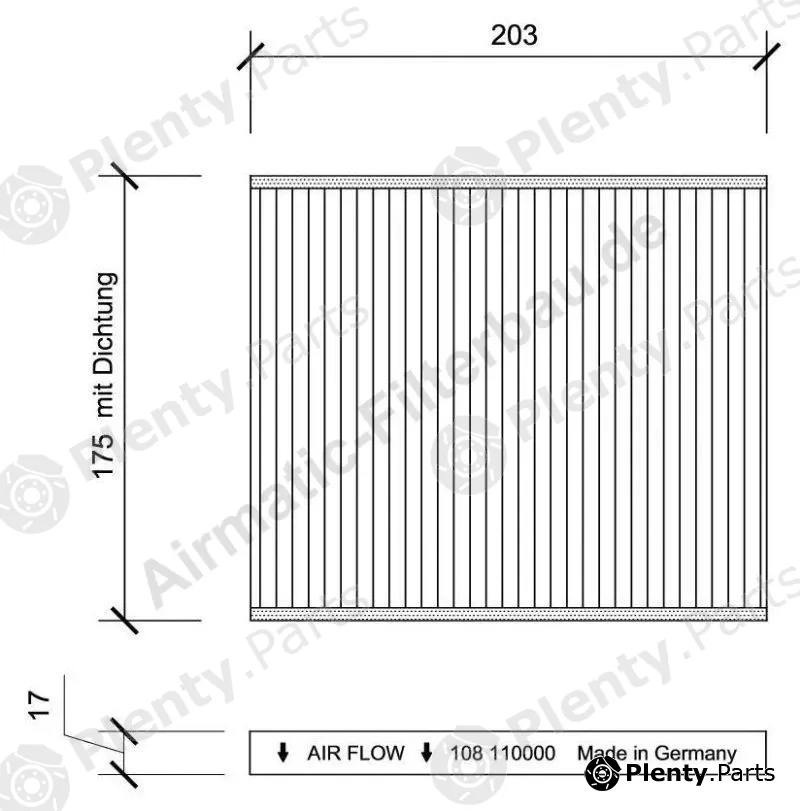 Airmatic IF0108 — Filter, cabin air