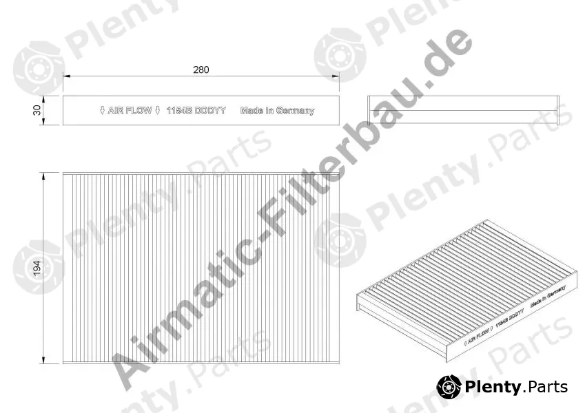 Airmatic IF1154B — Filter, cabin air Bio Functional
