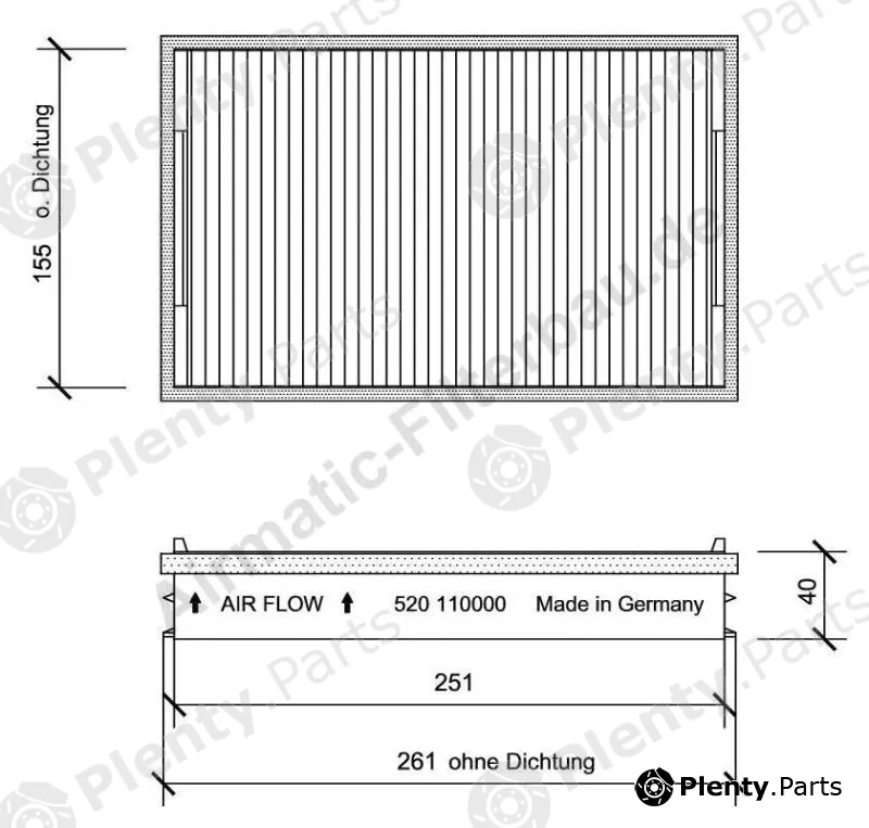 Airmatic IF0520 — Filter, cabin air