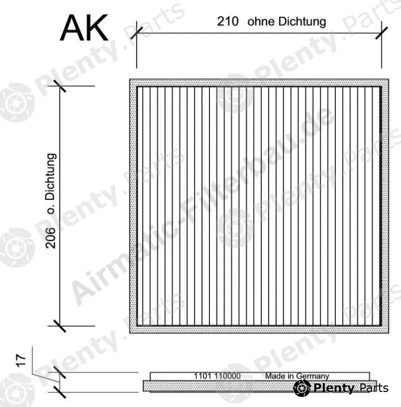 Airmatic IF1101 — Filter, cabin air