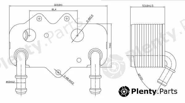 Hart 623807 — Oil Cooler, engine oil