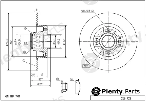 Hart 256422 — Brake Disc