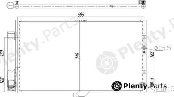 Hart 725098 — Condenser, air conditioning