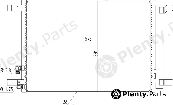 Hart 614511 — Condenser, air conditioning