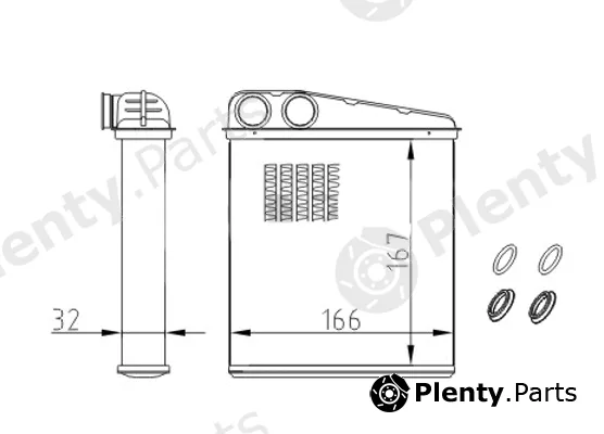 Hart 608008 — Heat Exchanger, interior heating