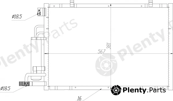 Hart 645304 — Condenser, air conditioning