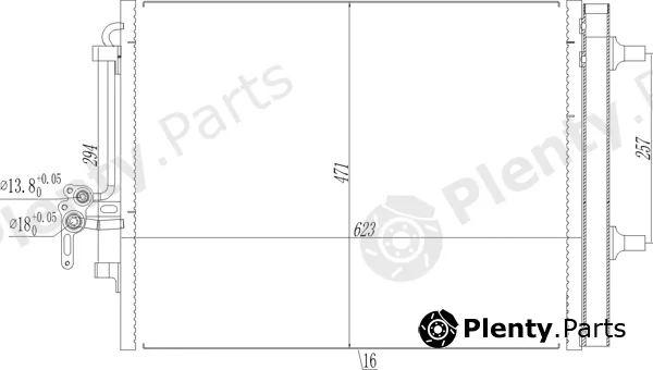 Hart 608055 — Condenser, air conditioning