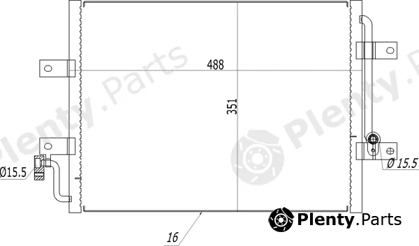 Hart 614530 — Condenser, air conditioning