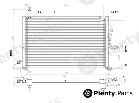 Hart 606064 — Condenser, air conditioning