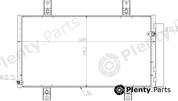 Hart 606115 — Condenser, air conditioning