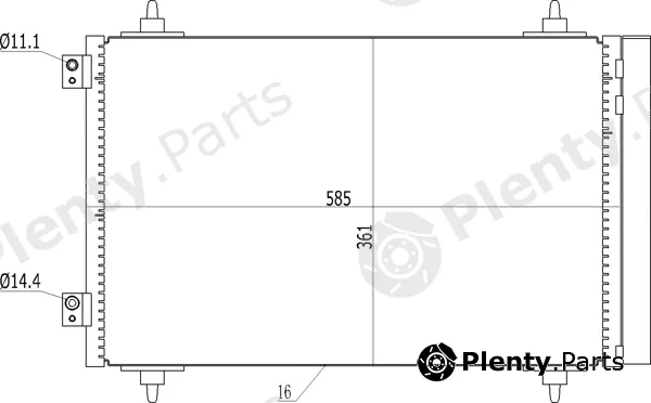 Hart 614555 — Condenser, air conditioning