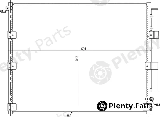 Hart 637012 — Condenser, air conditioning
