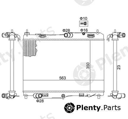 Hart 620782 — Radiator, engine cooling
