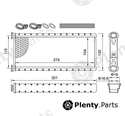 Hart 645455 — Heat Exchanger, interior heating