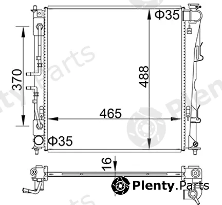 Hart 622277 — Radiator, engine cooling