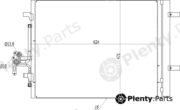Hart 614540 — Condenser, air conditioning