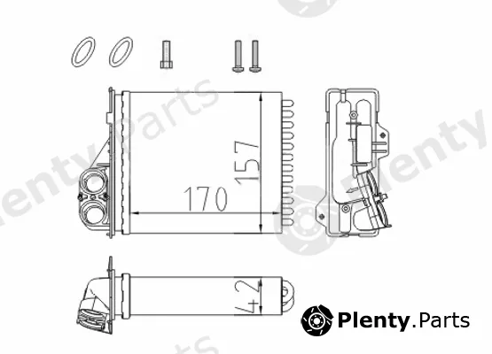 Hart 611778 — Heat Exchanger, interior heating