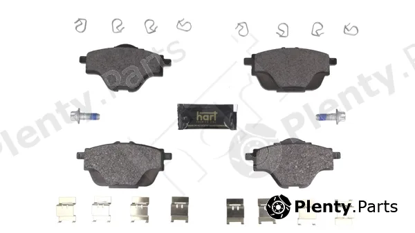 Hart 261808 — Brake Pad Set, disc brake PREMIUM LINE